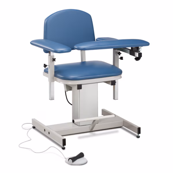 Blood Drawing Chair w/ Padded Arms, Wedgewood
